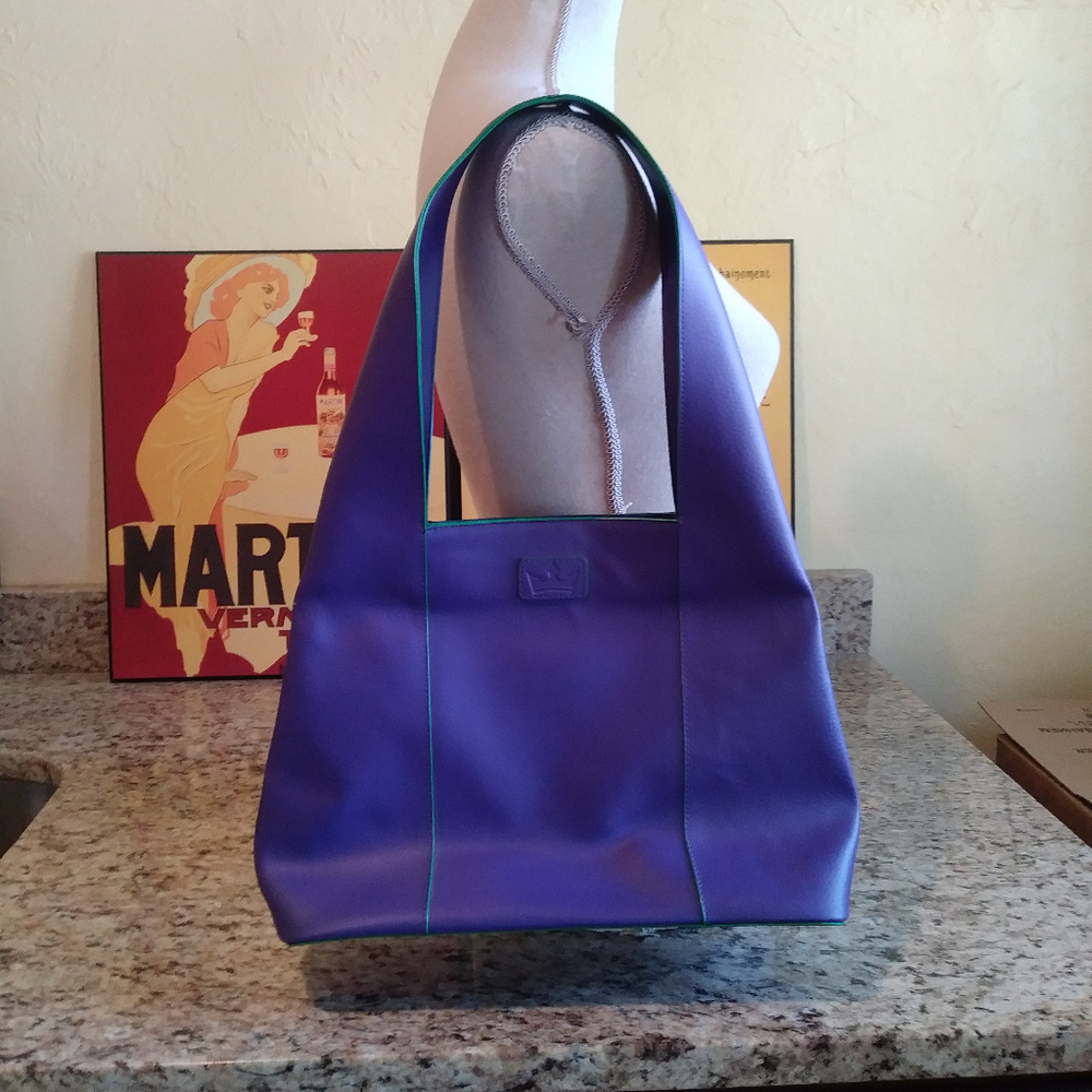 Baekgaard Purple Purse One Strap Shoulder Bag NWOT